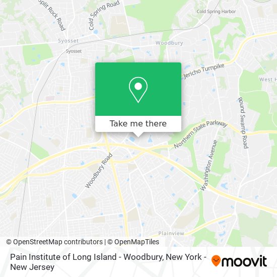 Pain Institute of Long Island - Woodbury map