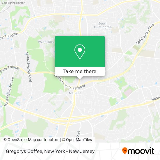 Gregorys Coffee map