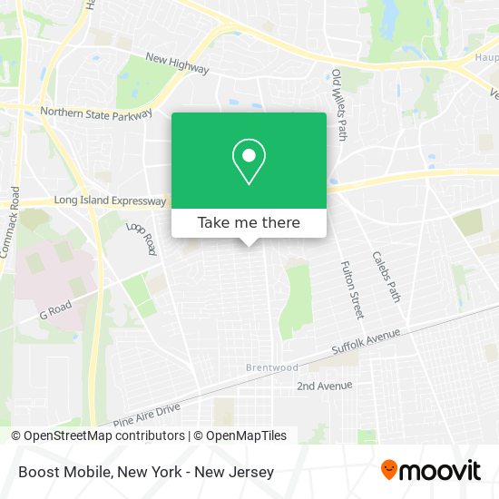 Boost Mobile map