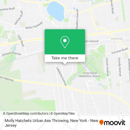 Molly Hatchets Urban Axe Throwing map