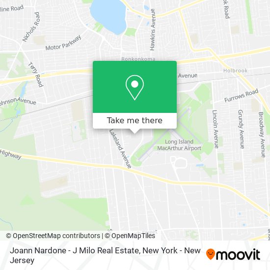 Joann Nardone - J Milo Real Estate map