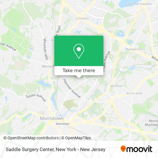 Saddle Surgery Center map