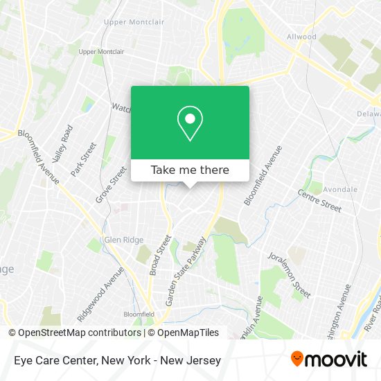 Eye Care Center map