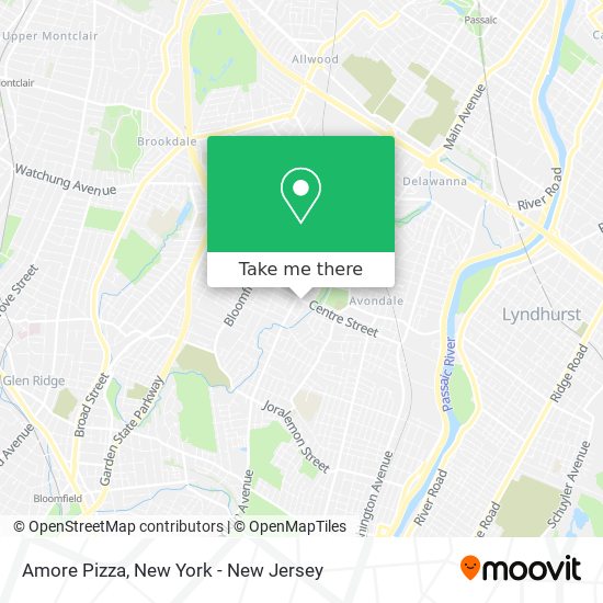 Mapa de Amore Pizza