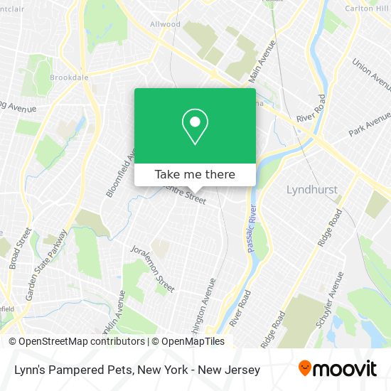Lynn's Pampered Pets map