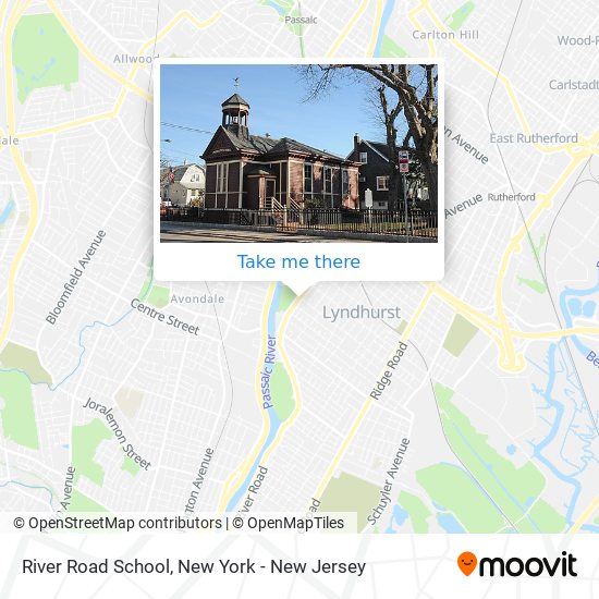 River Road School map