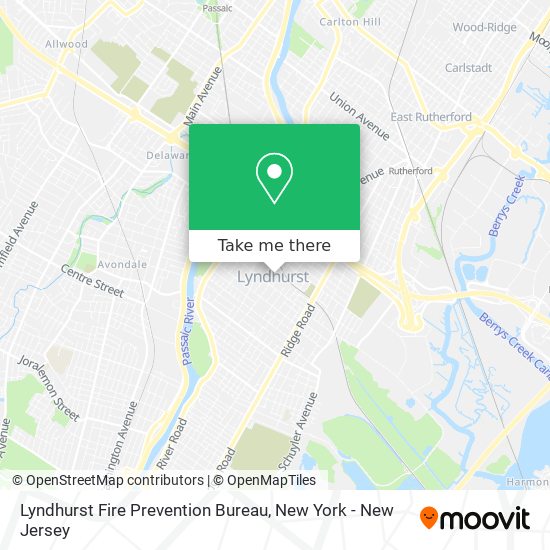 Lyndhurst Fire Prevention Bureau map