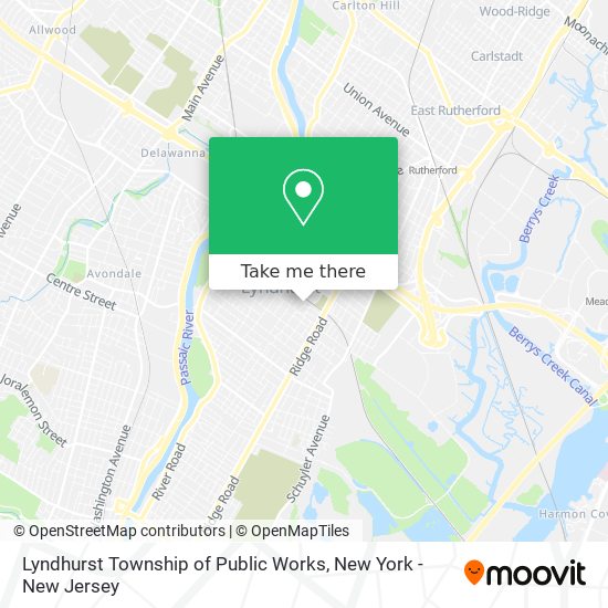 Mapa de Lyndhurst Township of Public Works