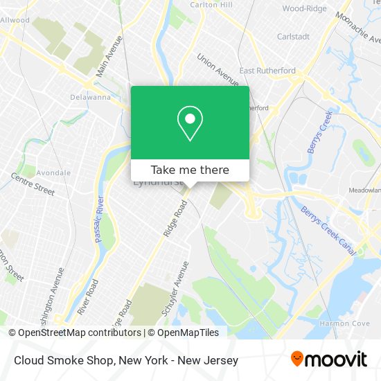 Mapa de Cloud Smoke Shop