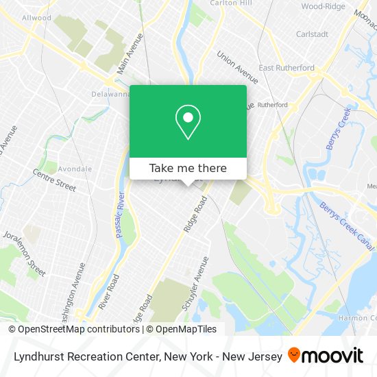 Lyndhurst Recreation Center map