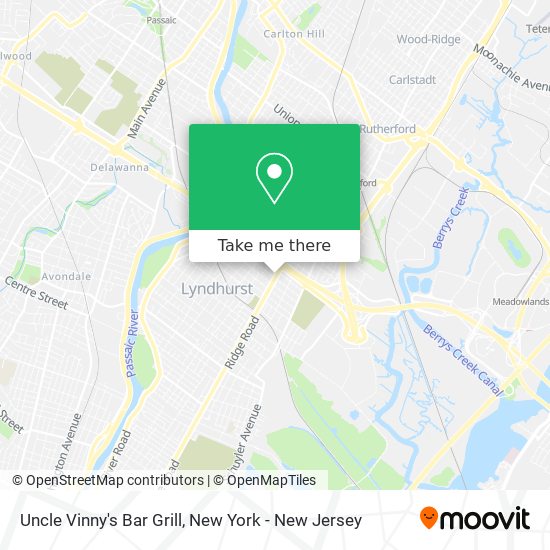 Uncle Vinny's Bar Grill map