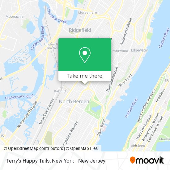 Terry's Happy Tails map