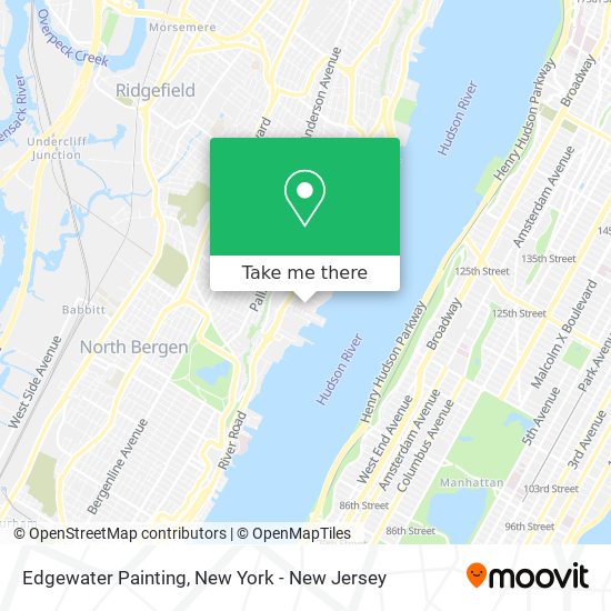 Edgewater Painting map