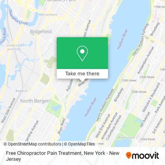 Free Chiropractor Pain Treatment map