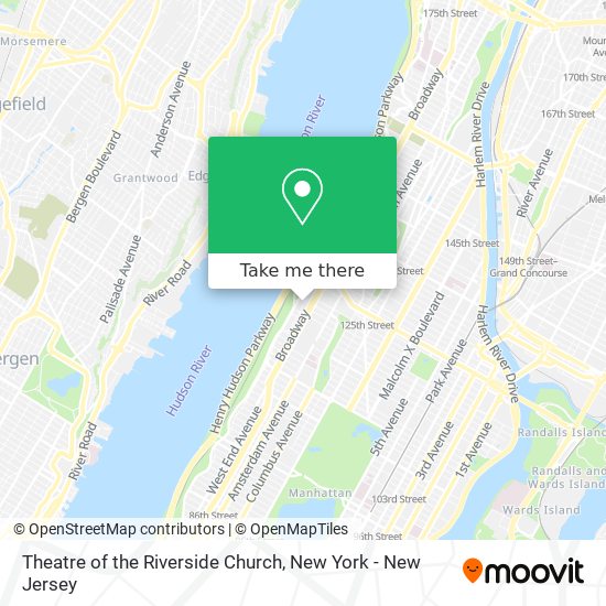 Theatre of the Riverside Church map