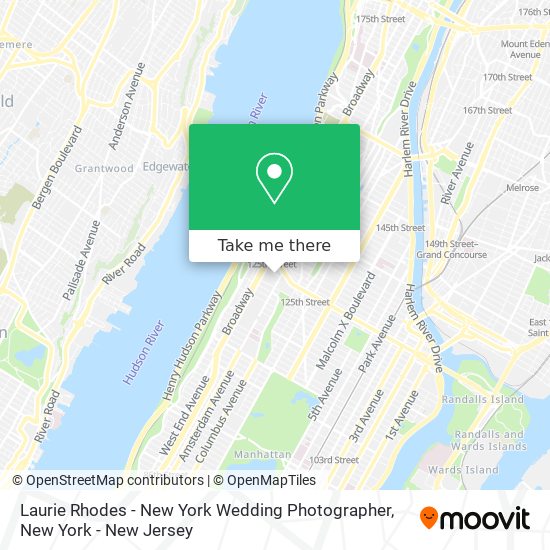 Laurie Rhodes - New York Wedding Photographer map