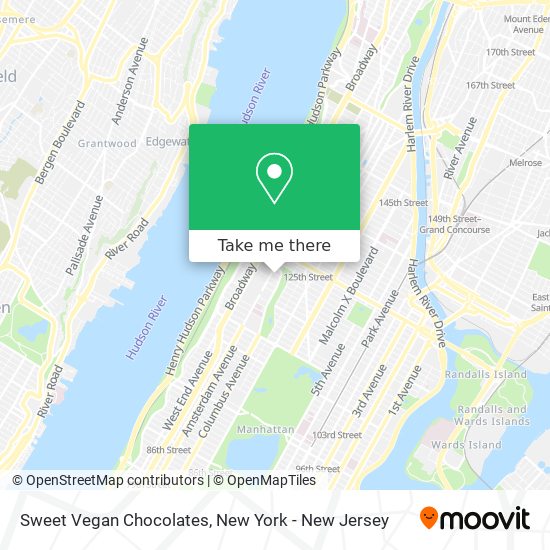 Sweet Vegan Chocolates map