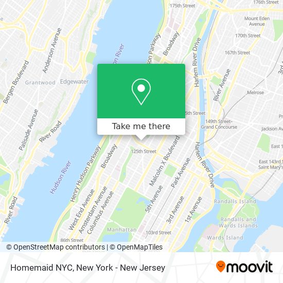 Mapa de Homemaid NYC