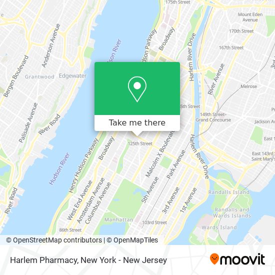 Harlem Pharmacy map