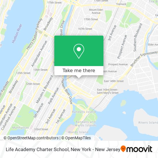 Mapa de Life Academy Charter School