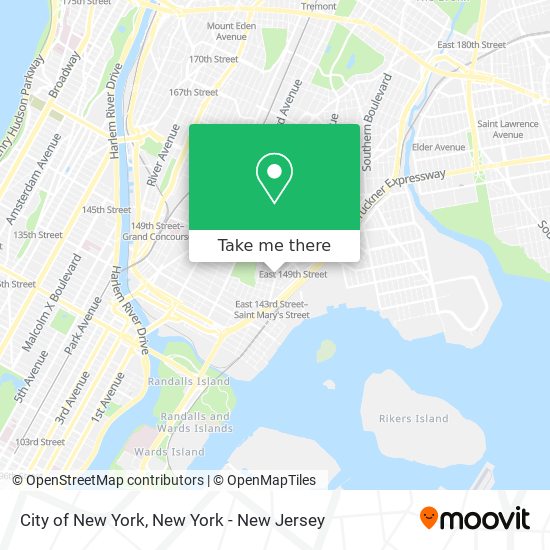 City of New York map