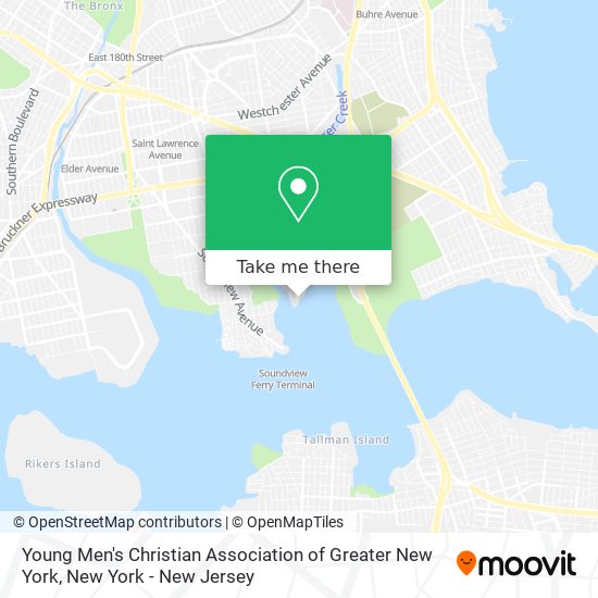 Young Men's Christian Association of Greater New York map