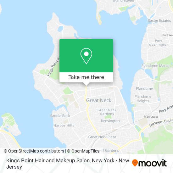 Mapa de Kings Point Hair and Makeup Salon