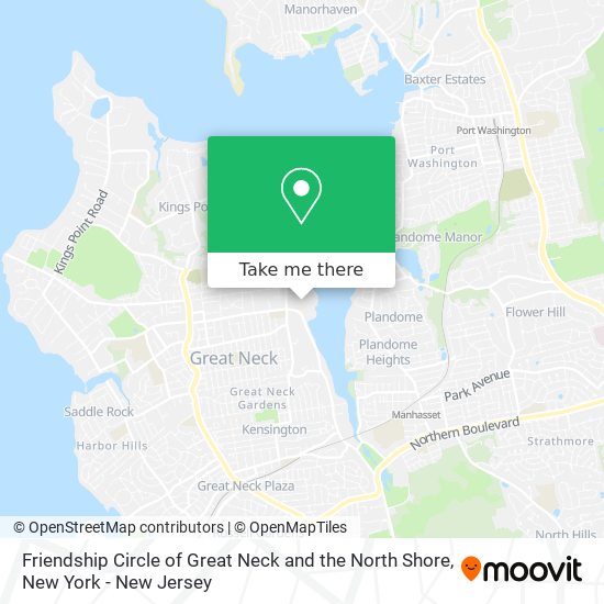 Friendship Circle of Great Neck and the North Shore map