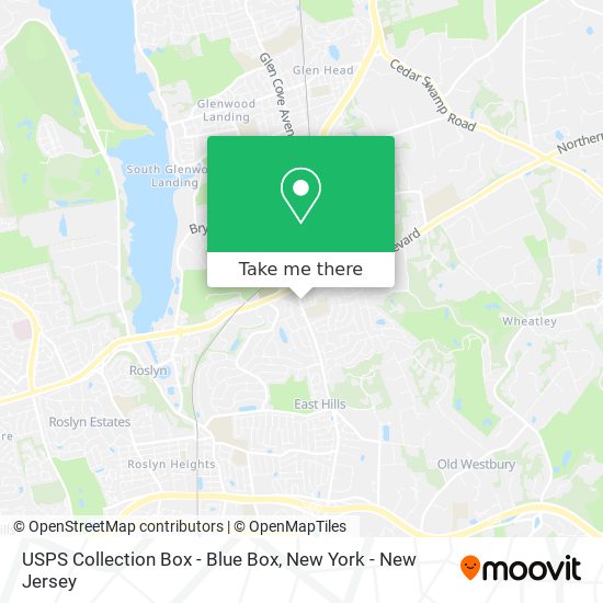 USPS Collection Box - Blue Box map