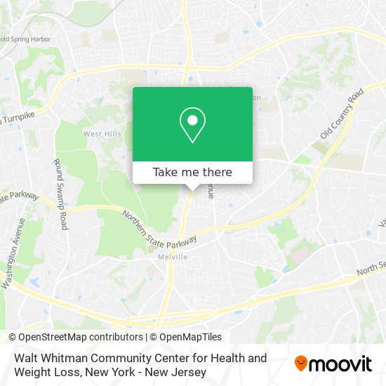 Mapa de Walt Whitman Community Center for Health and Weight Loss