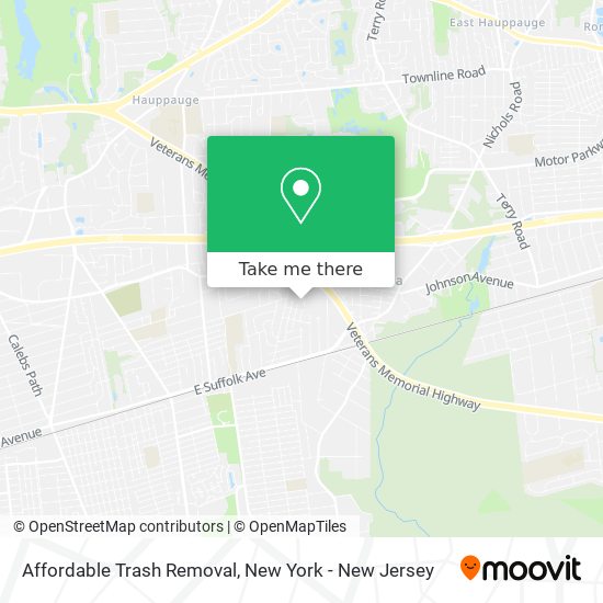 Mapa de Affordable Trash Removal