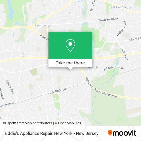 Mapa de Eddie's Appliance Repair