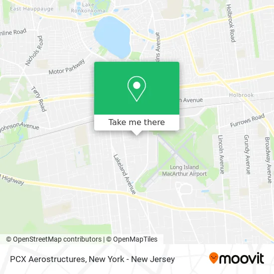 PCX Aerostructures map