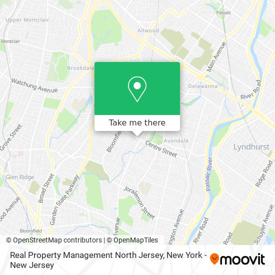 Real Property Management North Jersey map