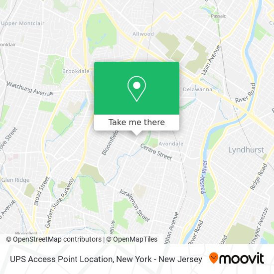 Mapa de UPS Access Point Location