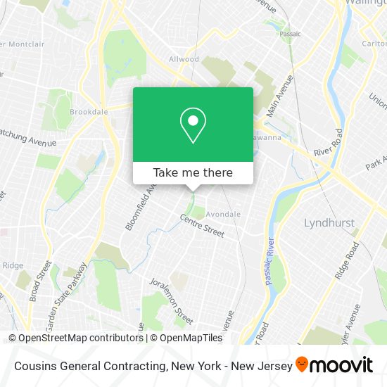 Cousins General Contracting map