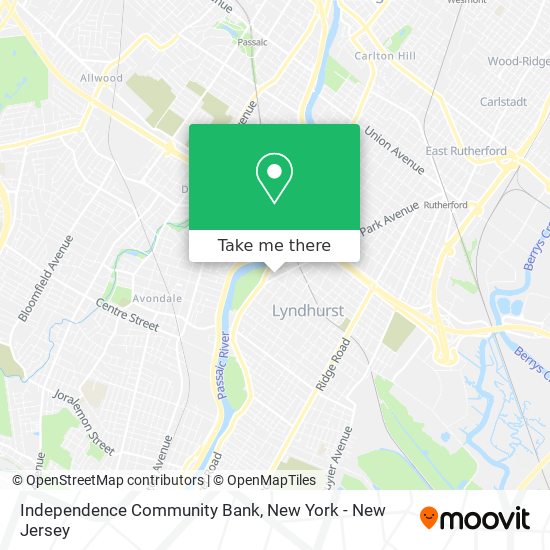 Independence Community Bank map