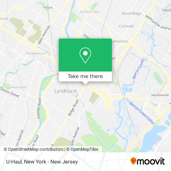 U-Haul map