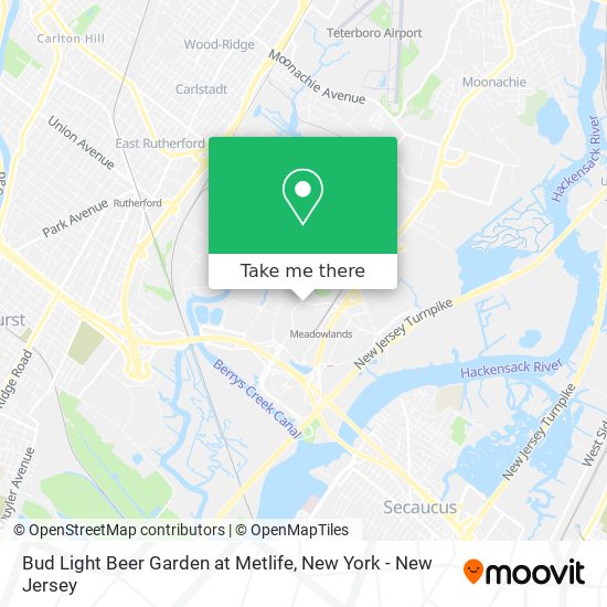Mapa de Bud Light Beer Garden at Metlife