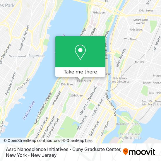 Mapa de Asrc Nanoscience Initiatives - Cuny Graduate Center