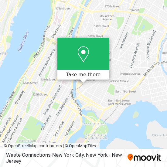 Mapa de Waste Connections-New York City