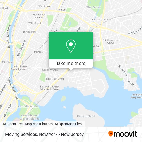 Moving Services map