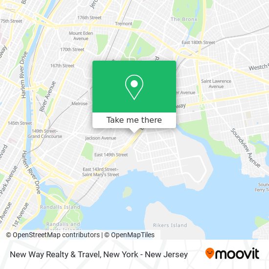 New Way Realty & Travel map