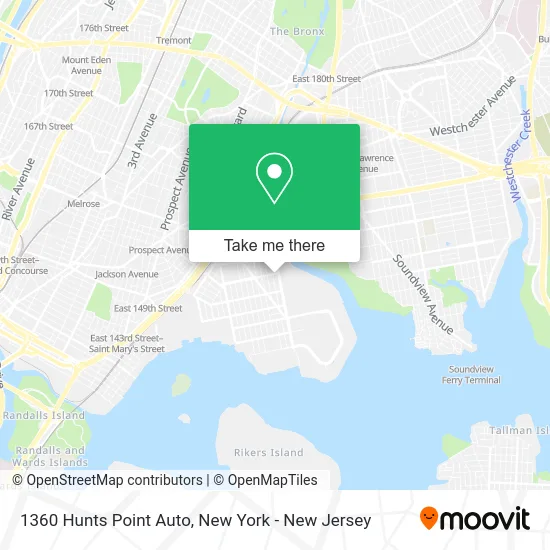 1360 Hunts Point Auto map