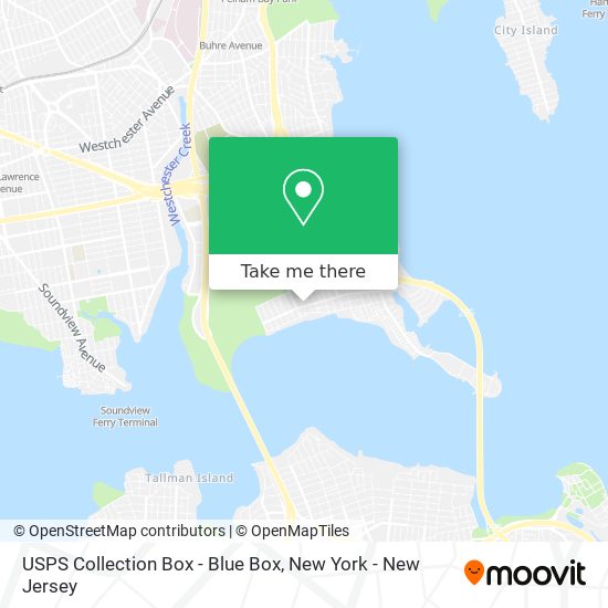 USPS Collection Box - Blue Box map