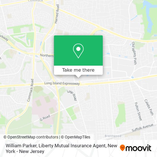 William Parker, Liberty Mutual Insurance Agent map