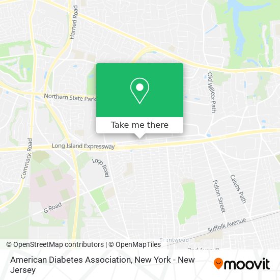 American Diabetes Association map