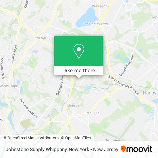 Mapa de Johnstone Supply Whippany