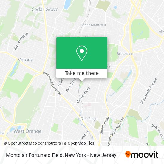 Mapa de Montclair Fortunato Field