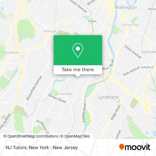 NJ Tutors map